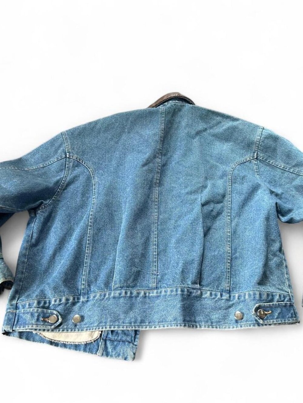 vintage 90s y2k denim jacket from the Marlboro Country Store   Size medium Overs - Picture 7 of 7